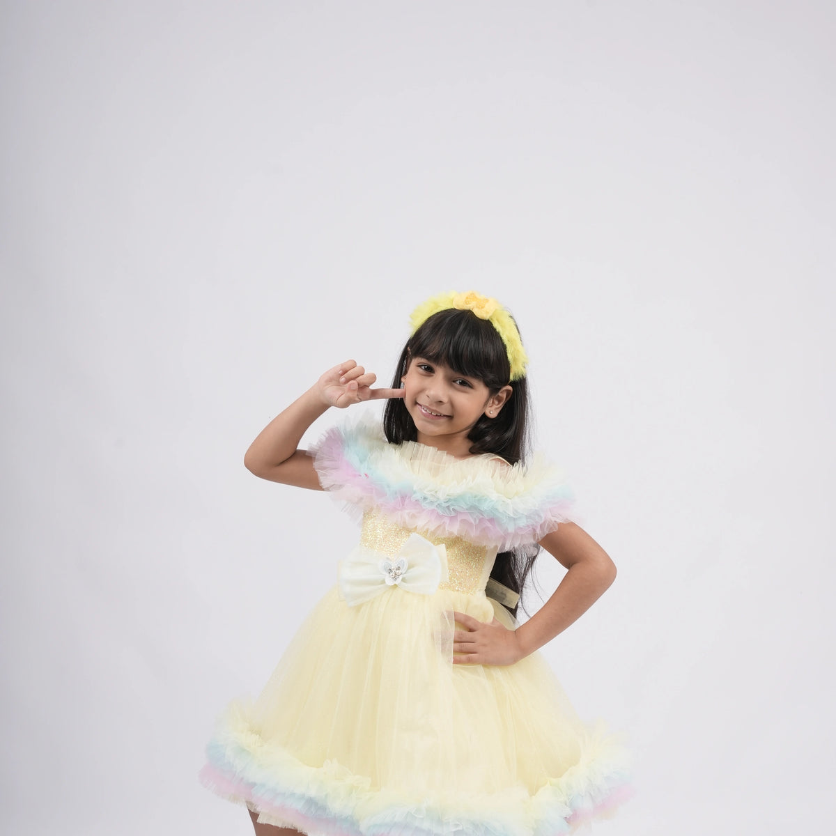 Elegant Fancy Frock with Floral Bow - A Dress to Remember - image 11