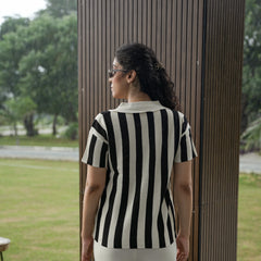 Women's Vertical Striped Knit Coord Set