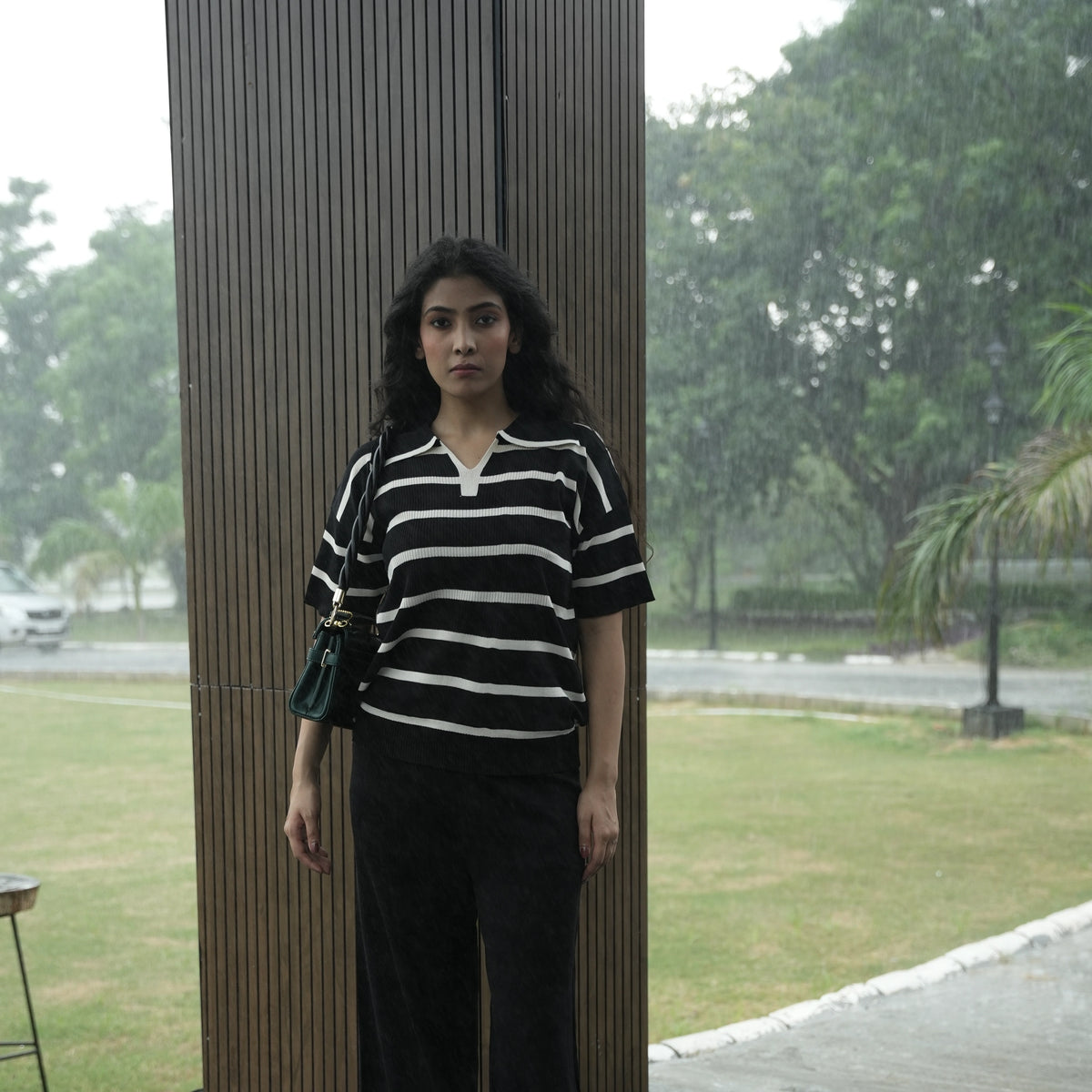 Women's Striped Knit Coord Set - image 1