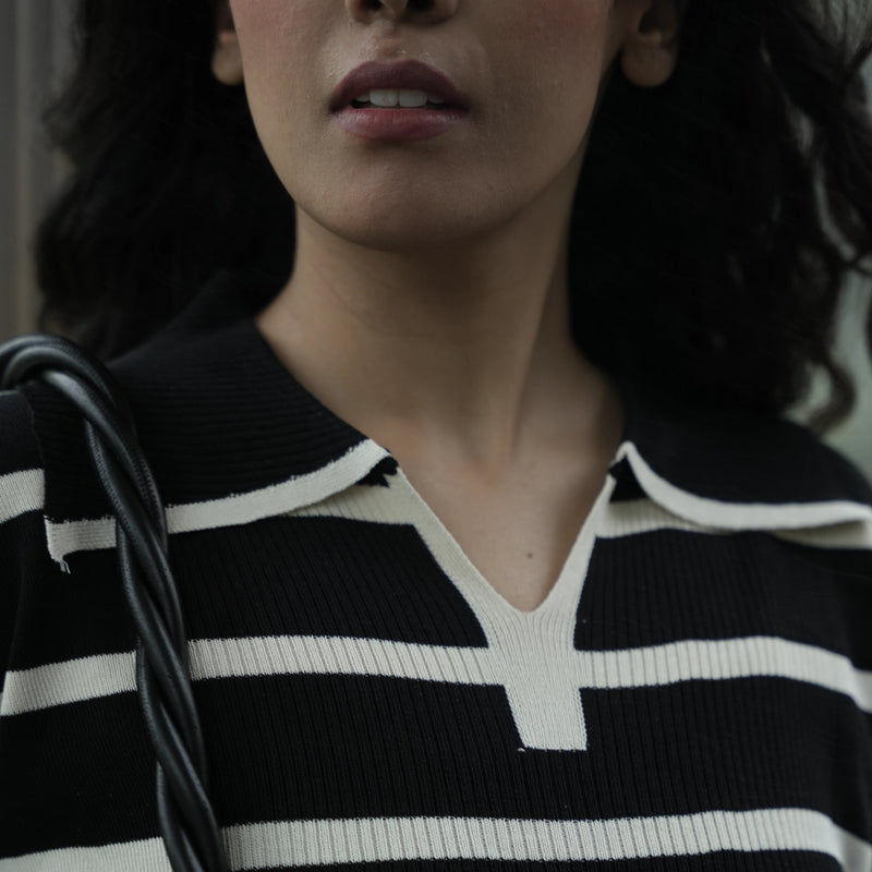 Women's Striped Knit Coord Set
