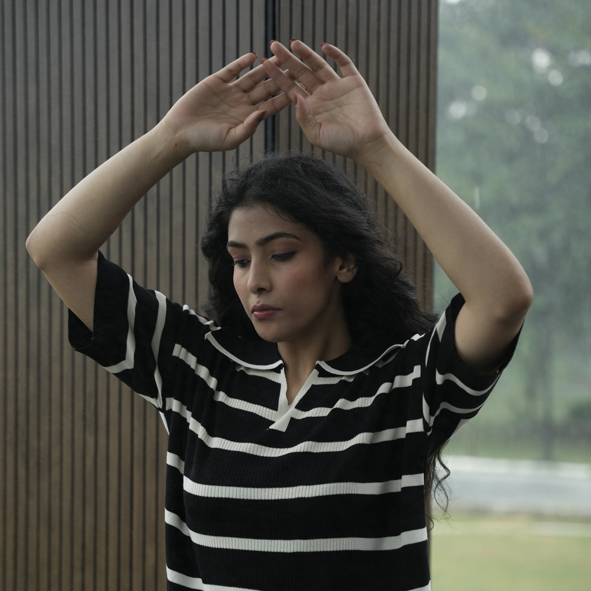 Women's Striped Knit Coord Set