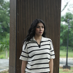 Women's Striped Knit Coord Set