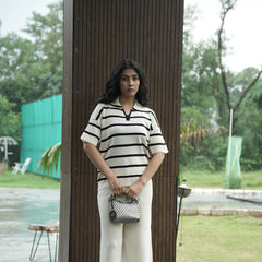 Women's Striped Knit Coord Set