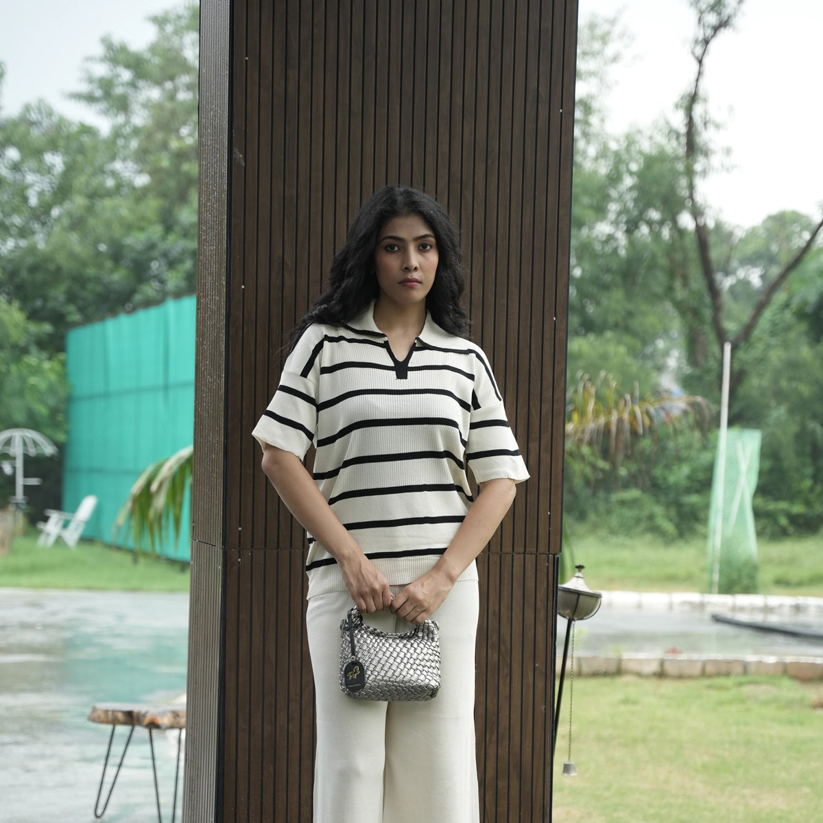 Women's Striped Knit Coord Set - image 13