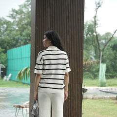 Women's Striped Knit Coord Set