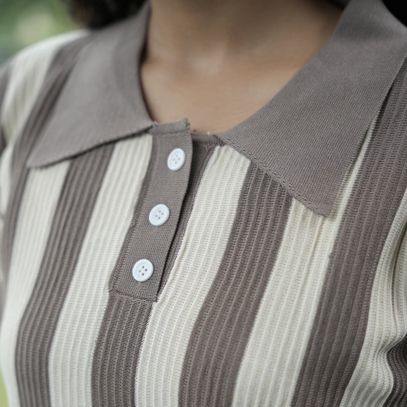 Women's Vertical Striped Knit Coord Set