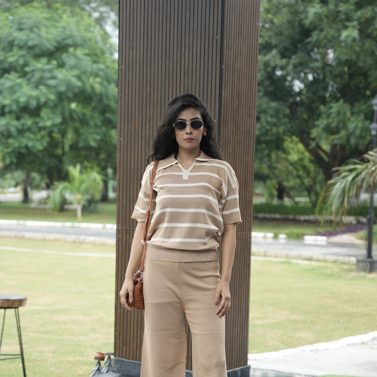 Women's Striped Knit Coord Set - image 6