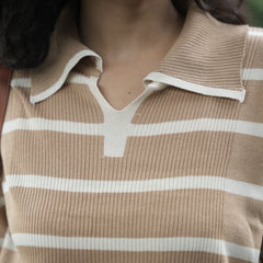Women's Striped Knit Coord Set