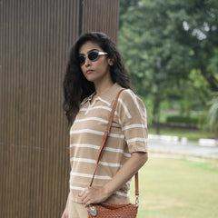 Women's Striped Knit Coord Set