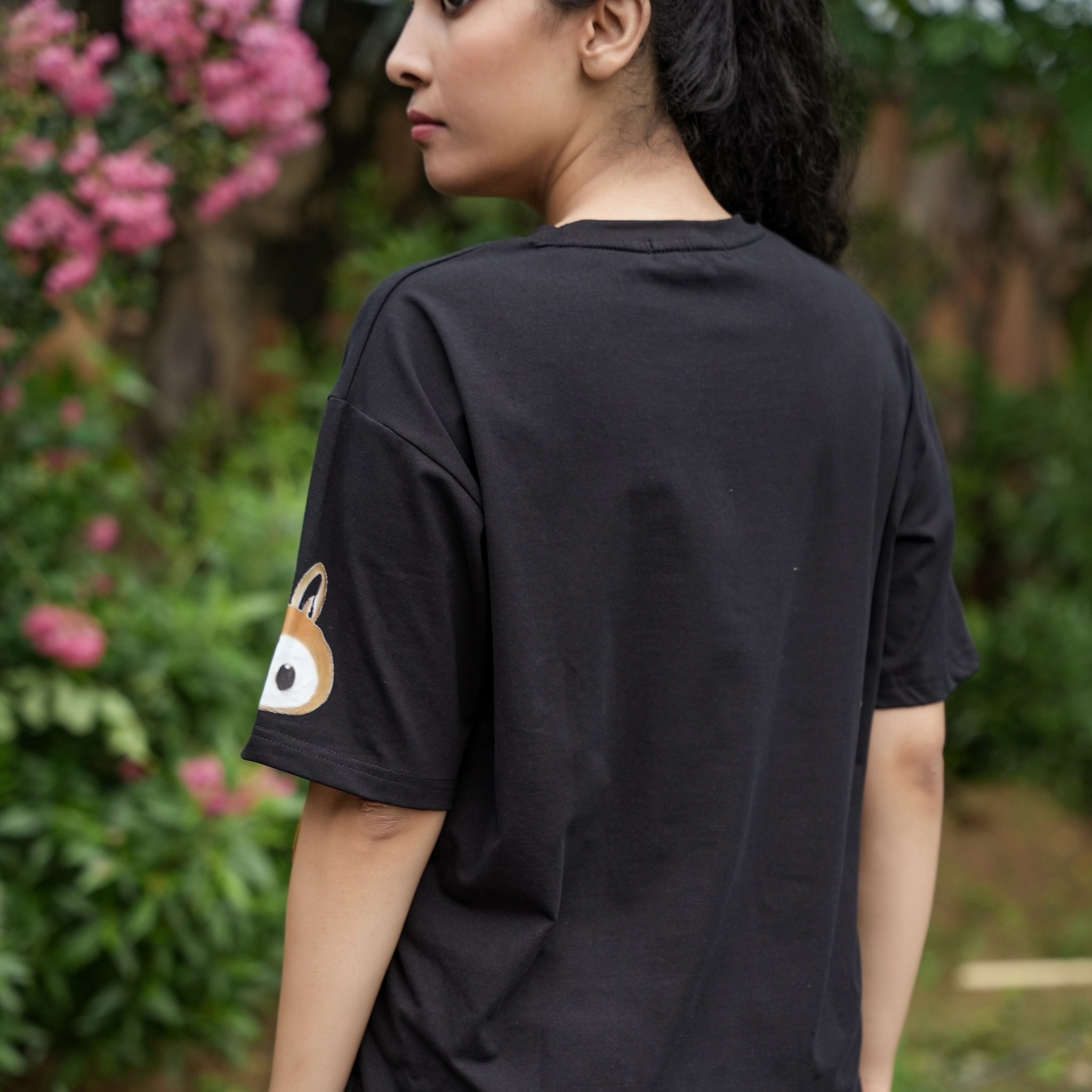 Women's Oversized T-Shirt – Labubu Cartoon Print