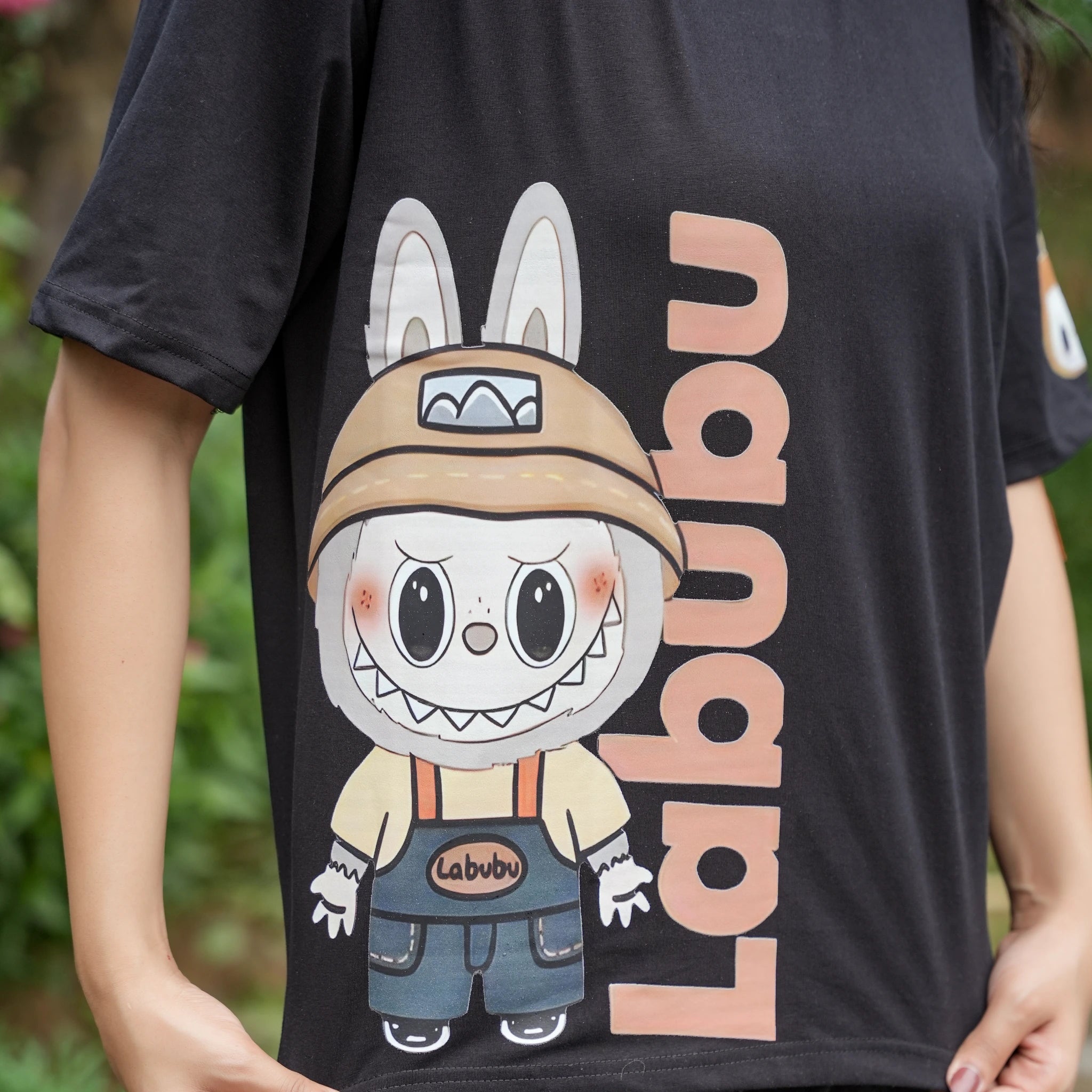 Women's Oversized T-Shirt – Labubu Cartoon Print