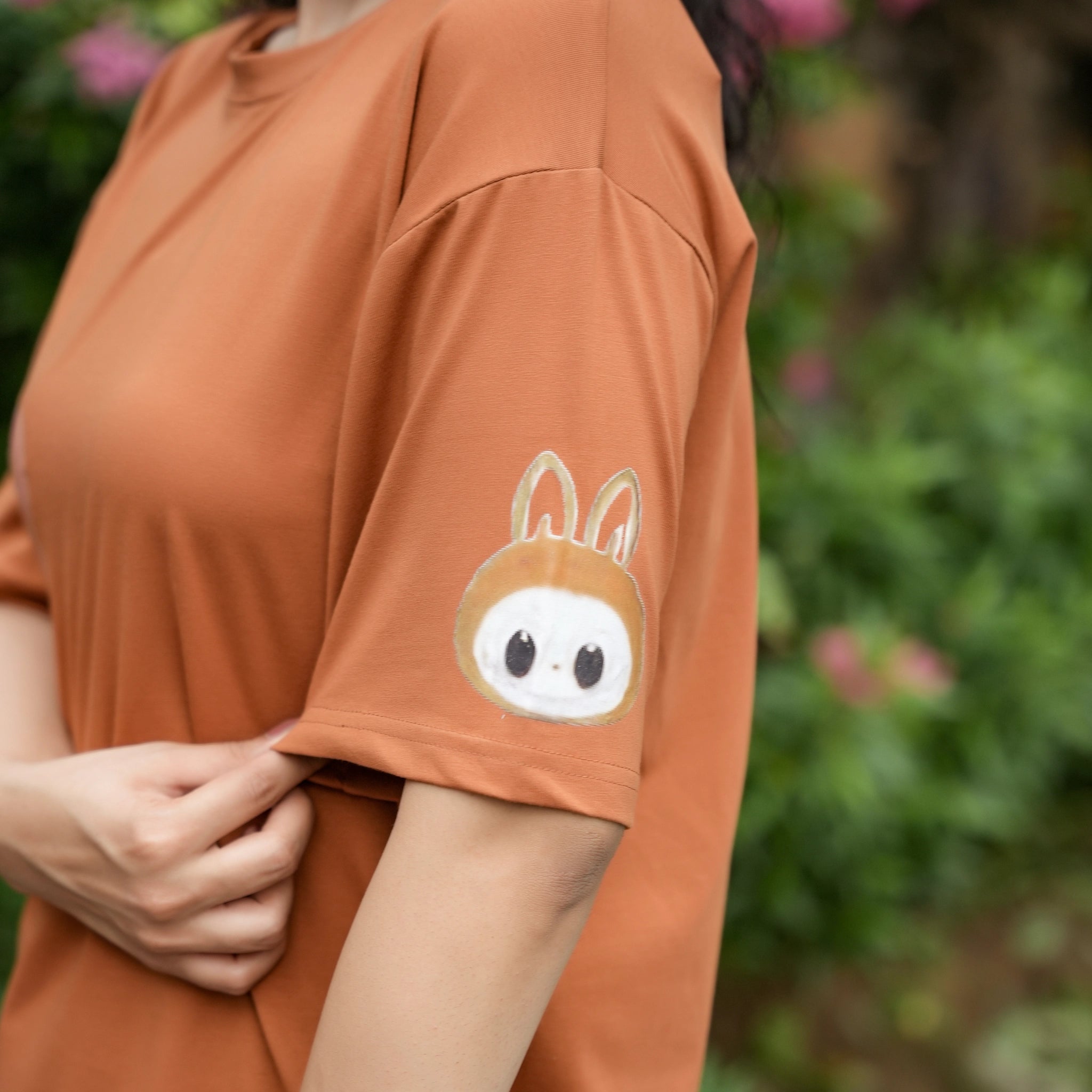 Women's Oversized T-Shirt – Labubu Cartoon Print