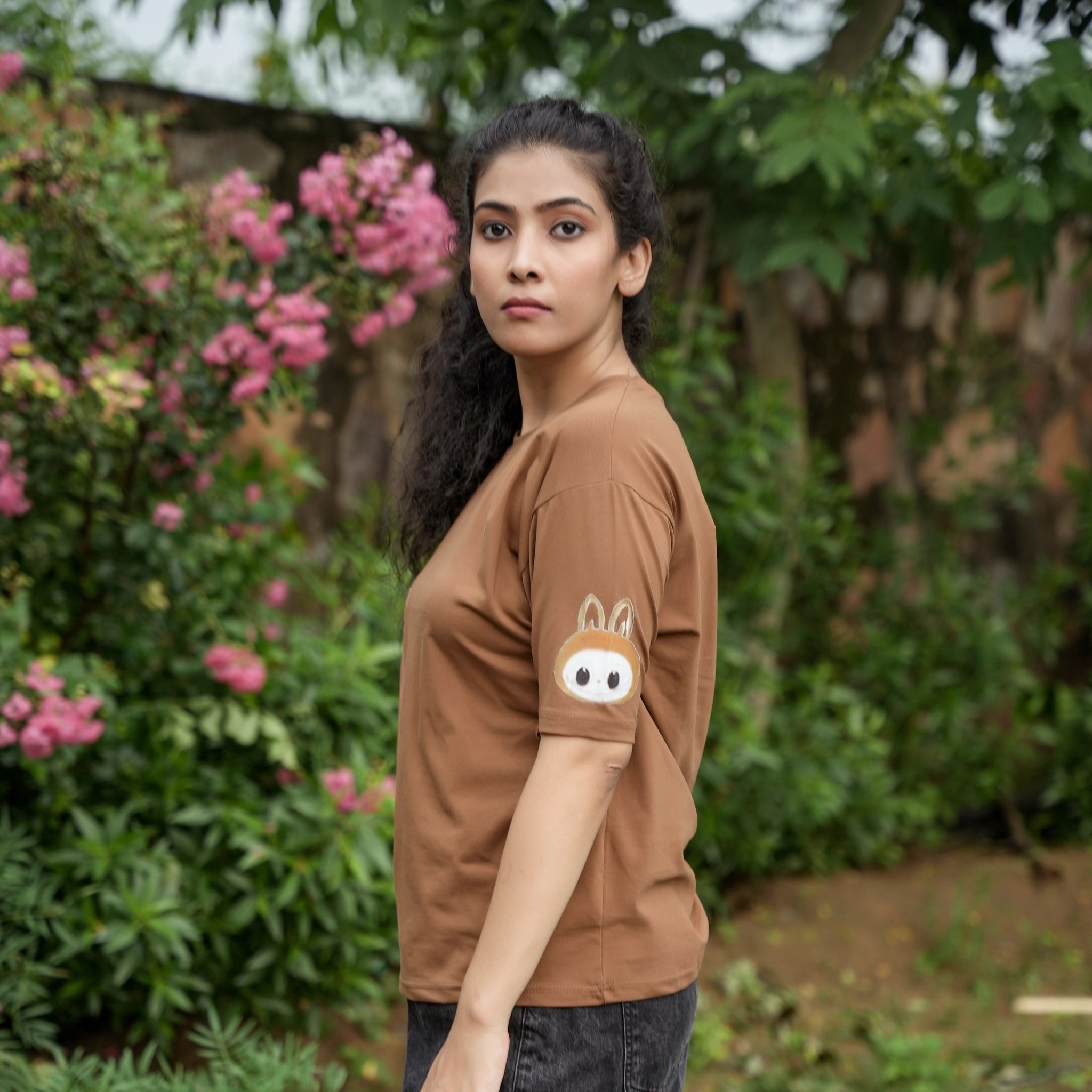Women's Oversized T-Shirt – Labubu Cartoon Print