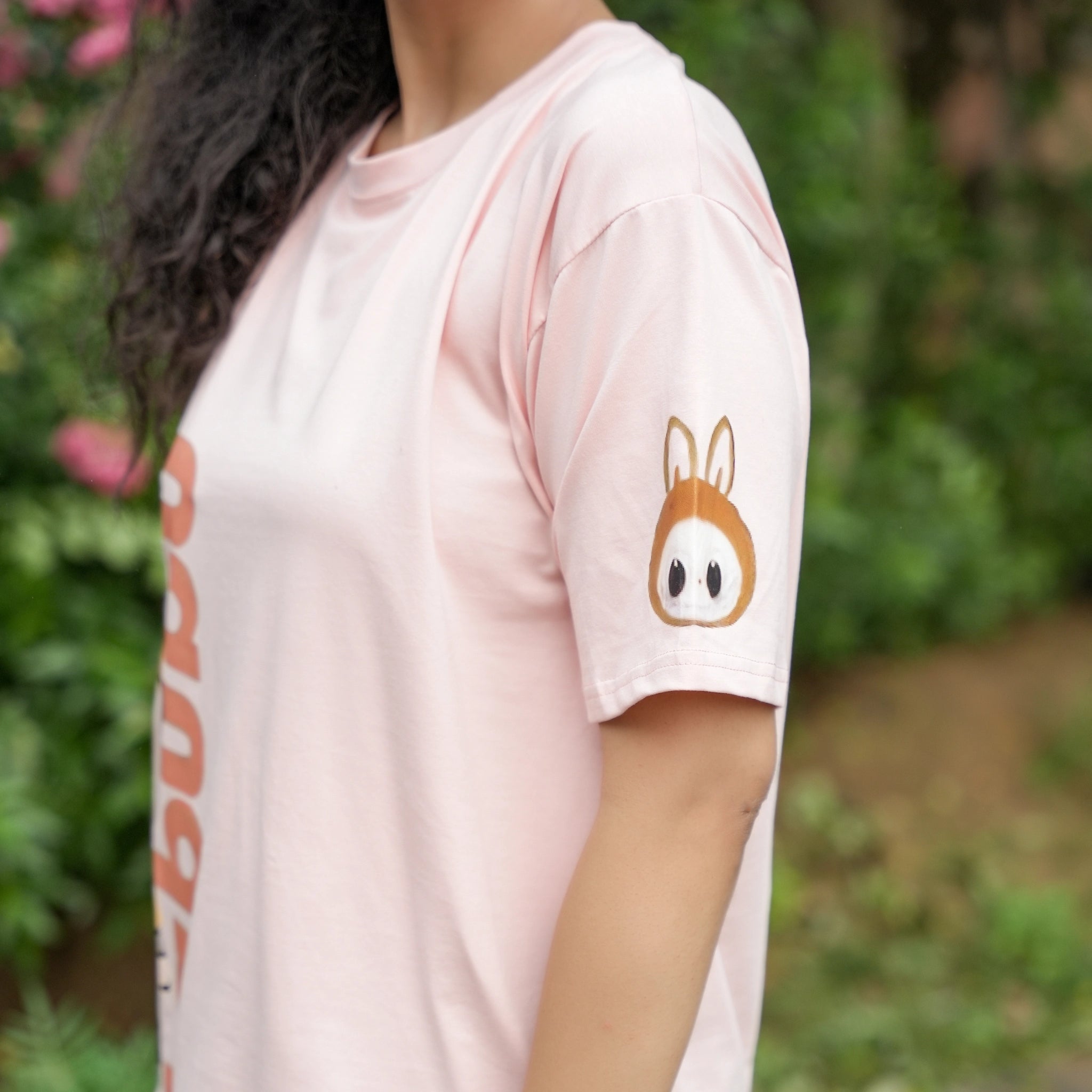 Women's Oversized T-Shirt – Labubu Cartoon Print
