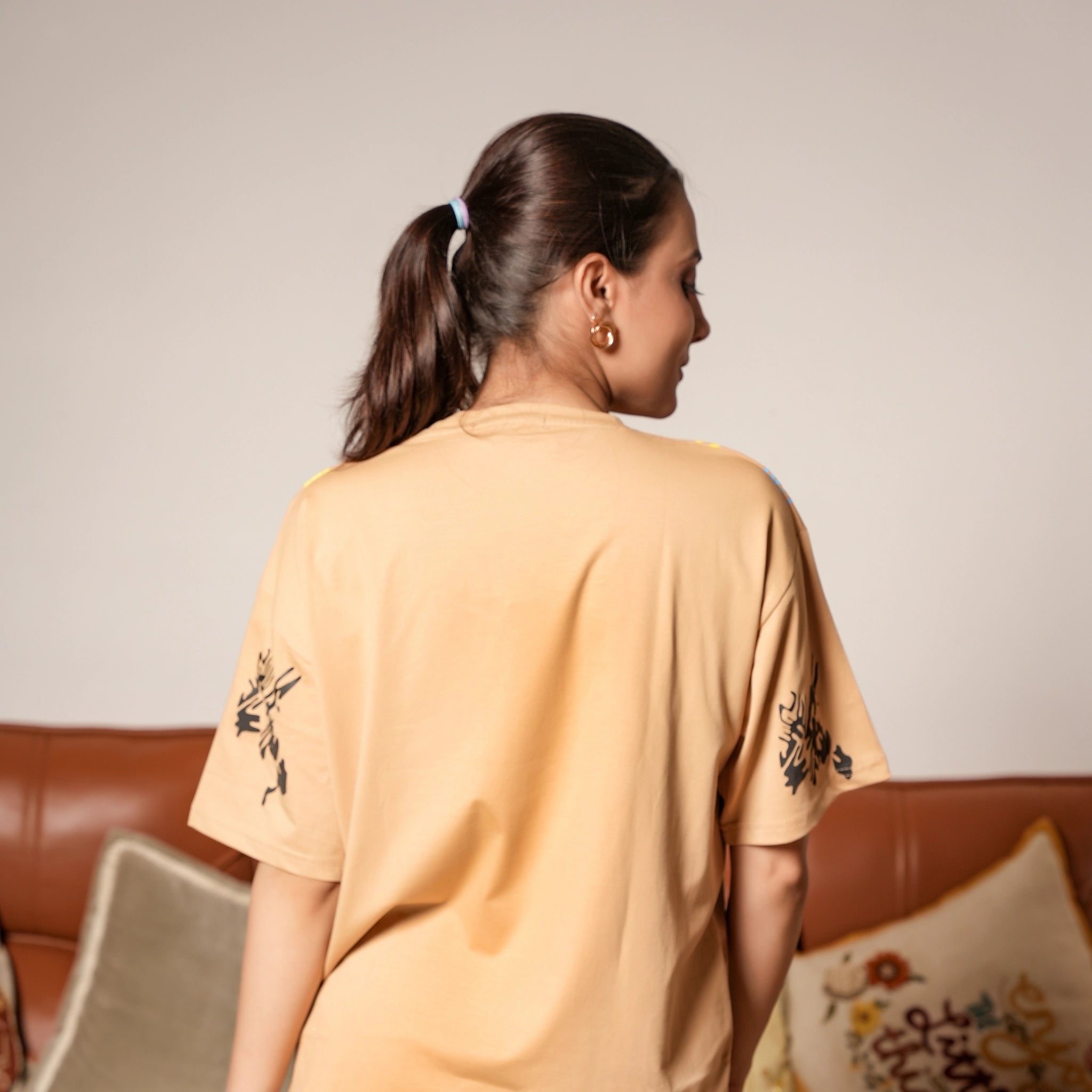 Women's Oversized T-Shirt – Mickey Mouse Graphic Print