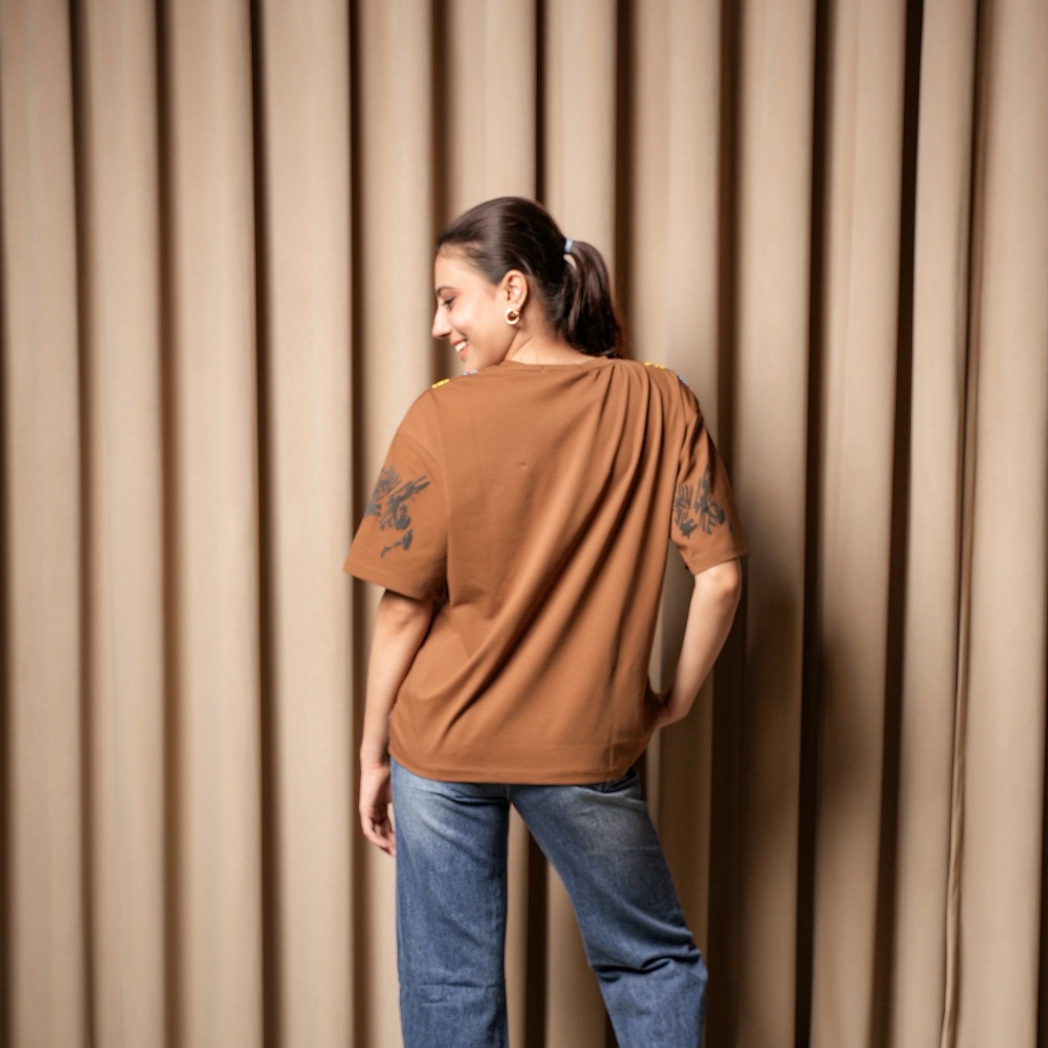 Women's Oversized T-Shirt – Mickey Mouse Graphic Print