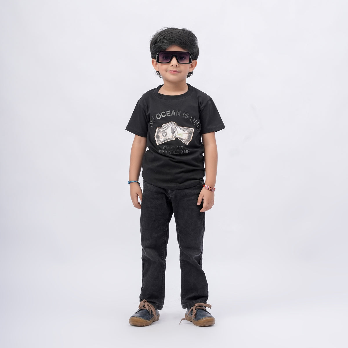 Boys Graphic Printed T-Shirt – Multiple Colors (Black, Purple, Grey) - image 12