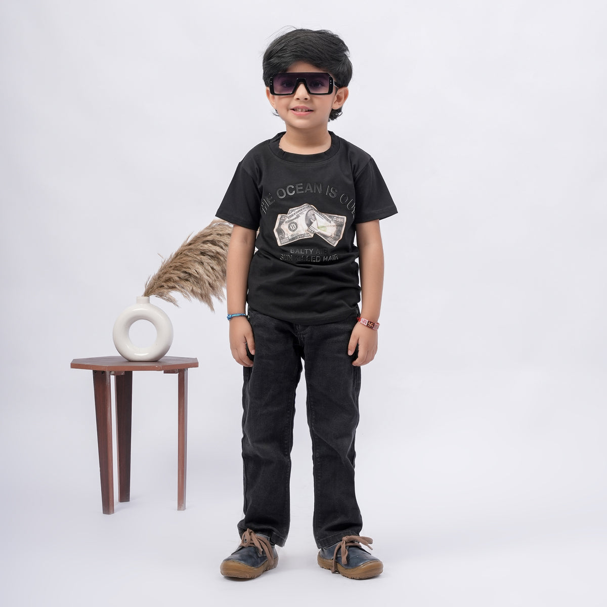 Boys Graphic Printed T-Shirt – Multiple Colors (Black, Purple, Grey) - image 13
