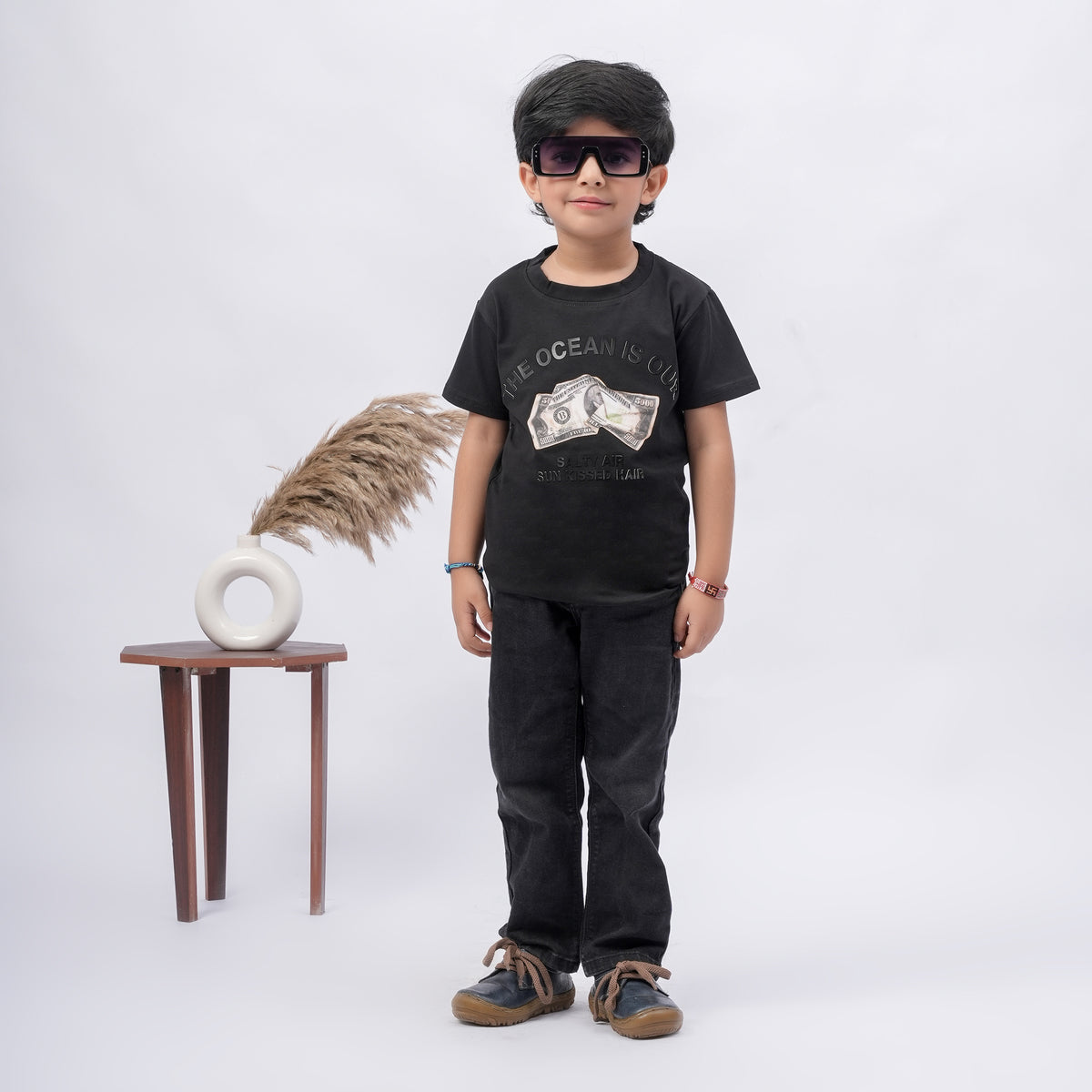 Boys Graphic Printed T-Shirt – Multiple Colors (Black, Purple, Grey) - image 11
