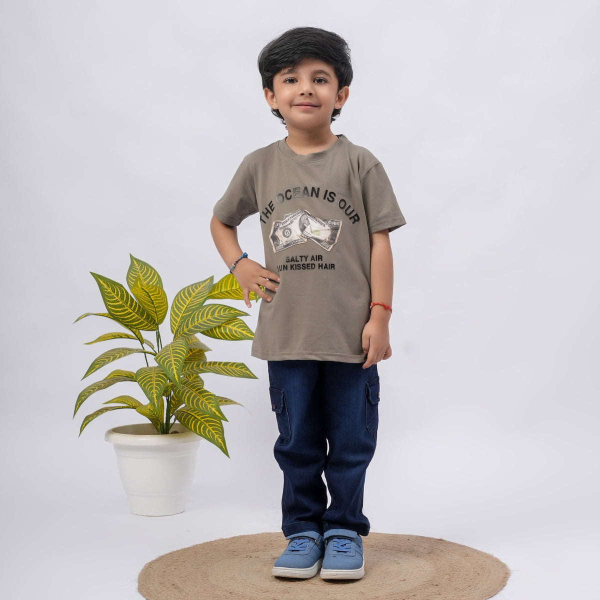 Boys Graphic Printed T-Shirt – Multiple Colors (Black, Purple, Grey) - image 6