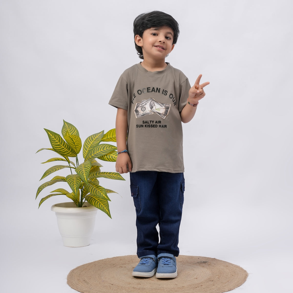 Boys Graphic Printed T-Shirt – Multiple Colors (Black, Purple, Grey) - image 7