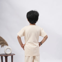 Coca-Cola Boys’ Coord Set – Graphic T-Shirt & Shorts (Black, Off White, Purple, Brown, Pink)