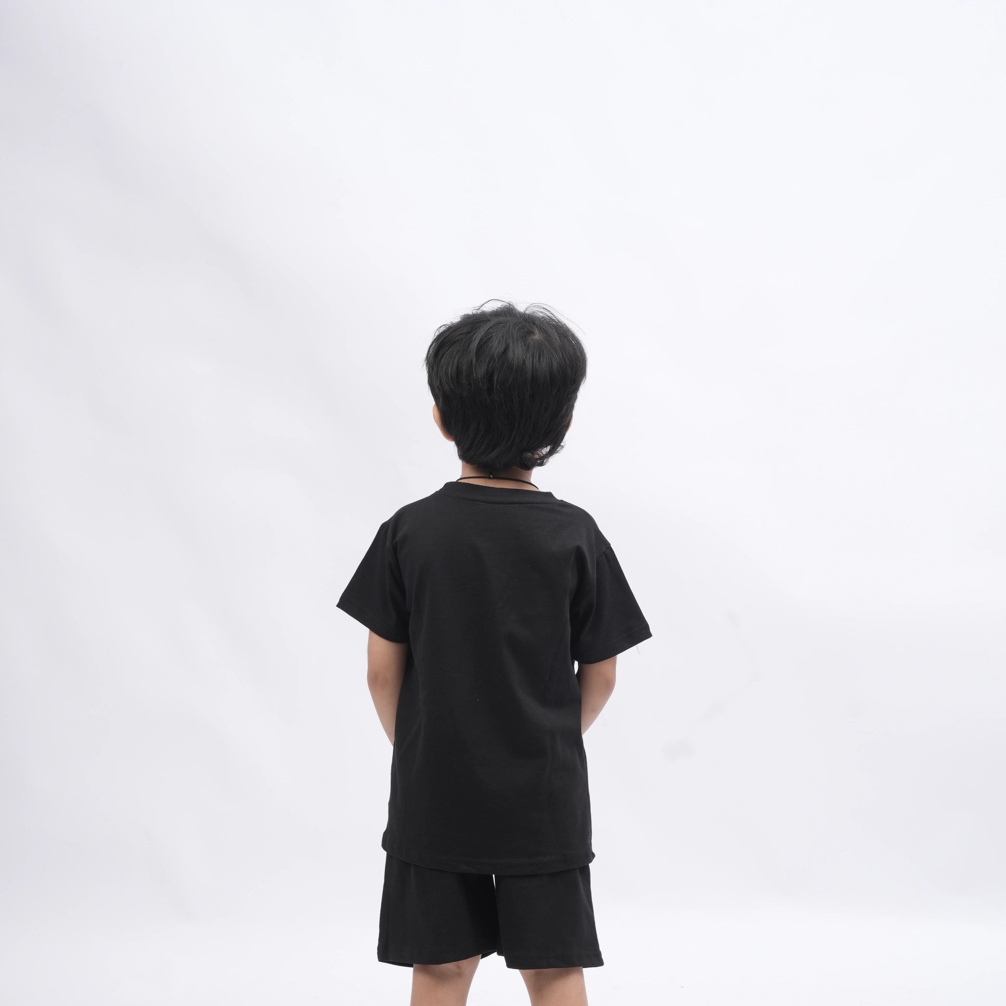 Tom & Jerry Boys’ Coord Set – Cartoon Print T-Shirt & Shorts (Black, Off White, Brown, Pink)