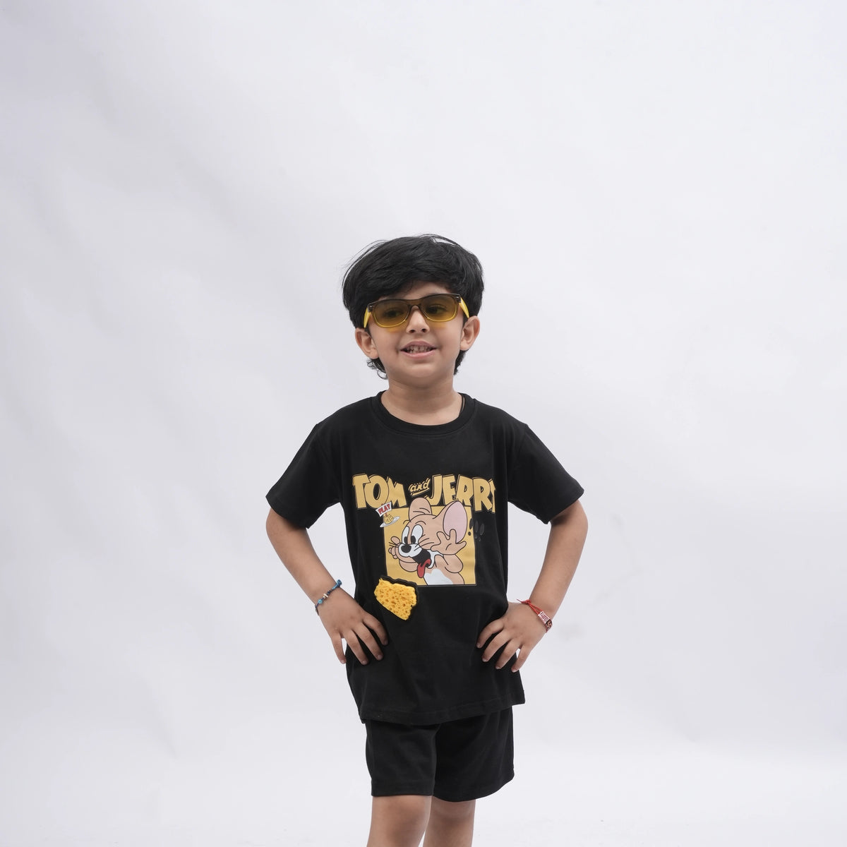 Tom & Jerry Kids Coord Set Style 2 | Cartoon T-Shirt & Shorts for Boys – Multiple Colors