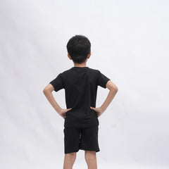 Coca-Cola Boys’ Coord Set – Graphic T-Shirt & Shorts (Black, Off White, Purple, Brown, Pink)