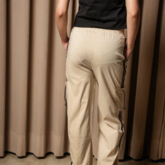 Women’s Beige or Grey Cargo Pyjamas – Relaxed Fit Utility Bottoms