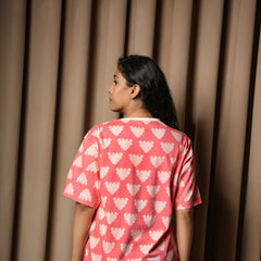 Women’s Oversized Pink Panther Graphic T-Shirt – Cartoon Print Casual Streetwear Tee
