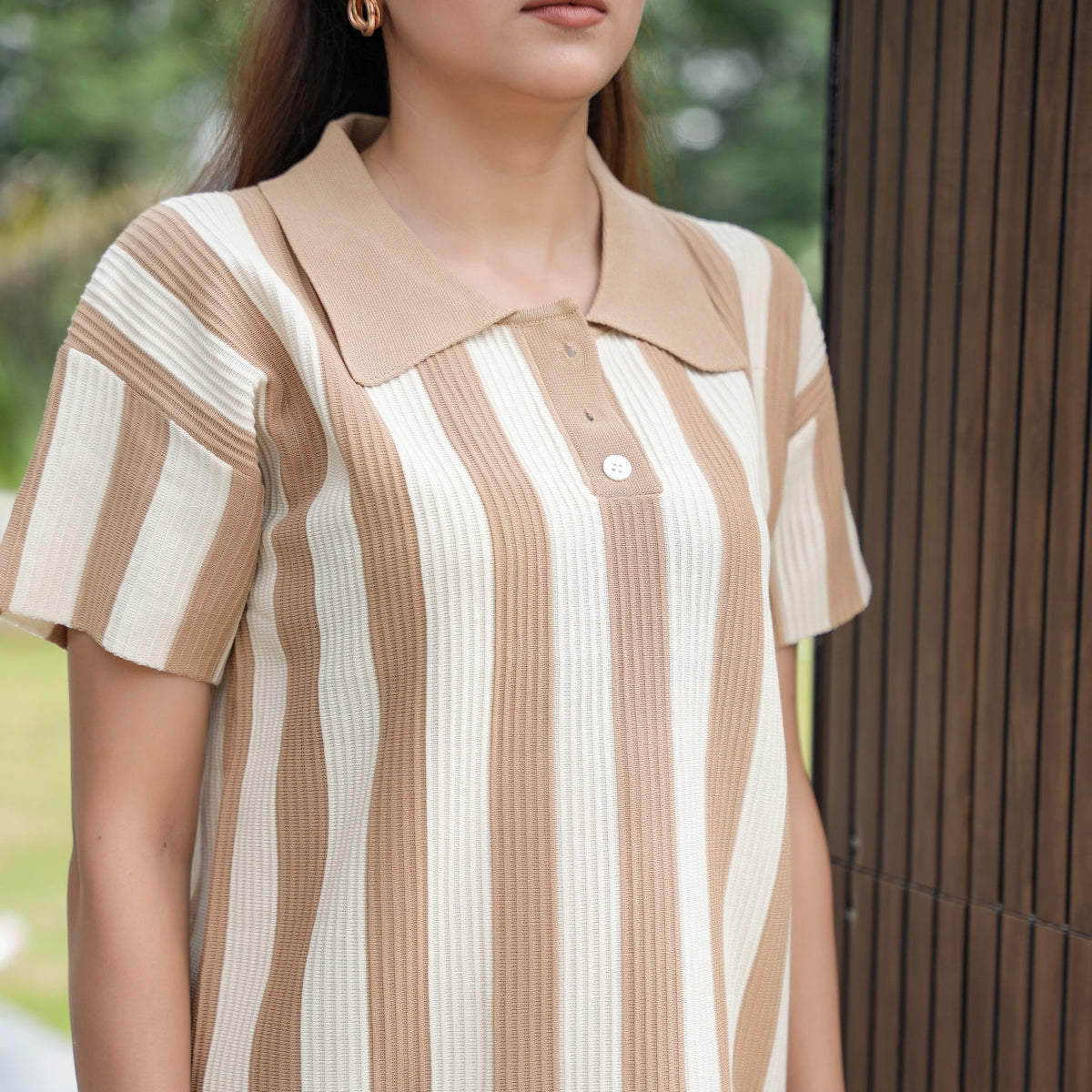 Women's Vertical Striped Knit Coord Set - image 13