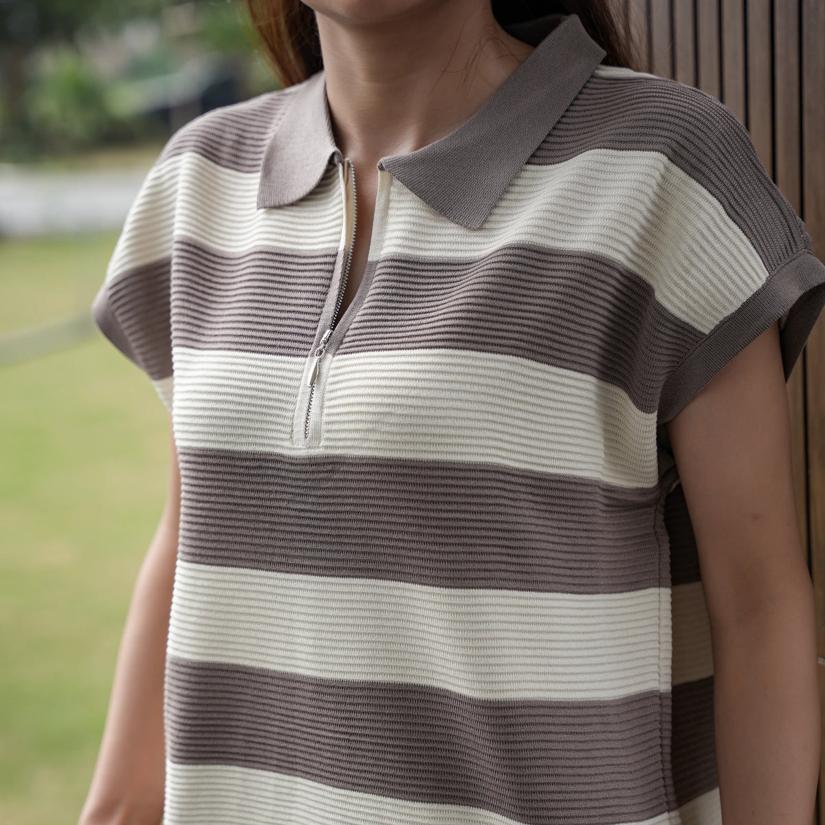 Women's Striped Knit Coord Set - image 3