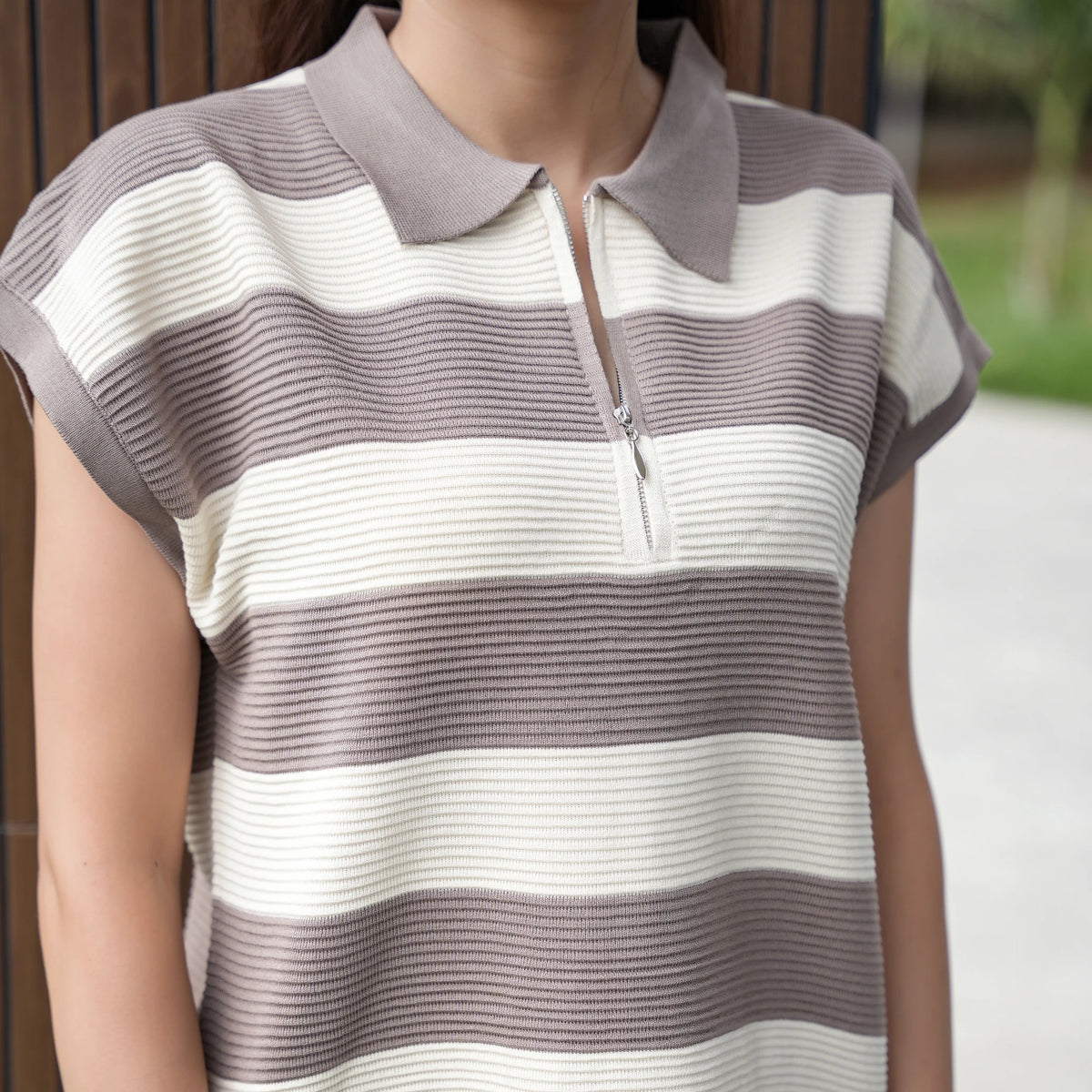 Women's Striped Knit Coord Set - image 2