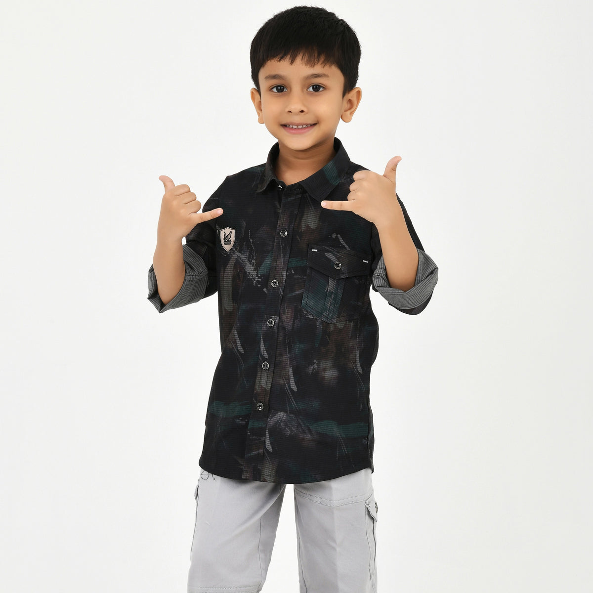 Stylish Shirt & Trouser Set for Kids (2 Pc Outfit) - image 2