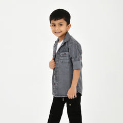 Trendy 3PC Set for Boys – Shirt, T-Shirt & Trouser Combo | Stylish Kidswear