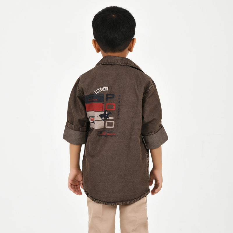 Trendy 3PC Set for Boys – Shirt, T-Shirt & Trouser Combo | Stylish Kidswear