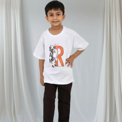 Boys Printed Shirt with Graphic T-Shirt and Casual Pants Set