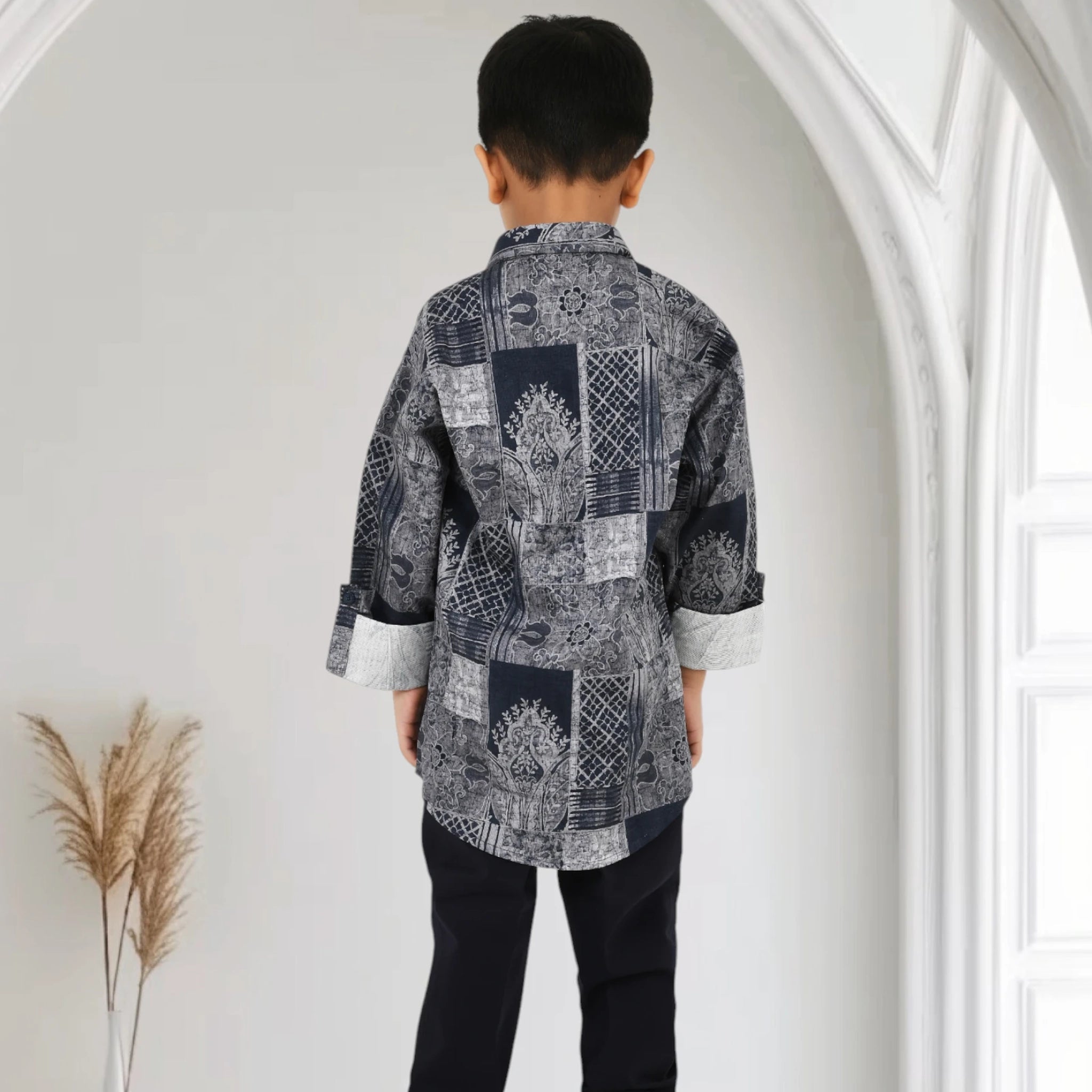 Boys' Elegant Fancy Shirt, Trousers & Belt Outfit