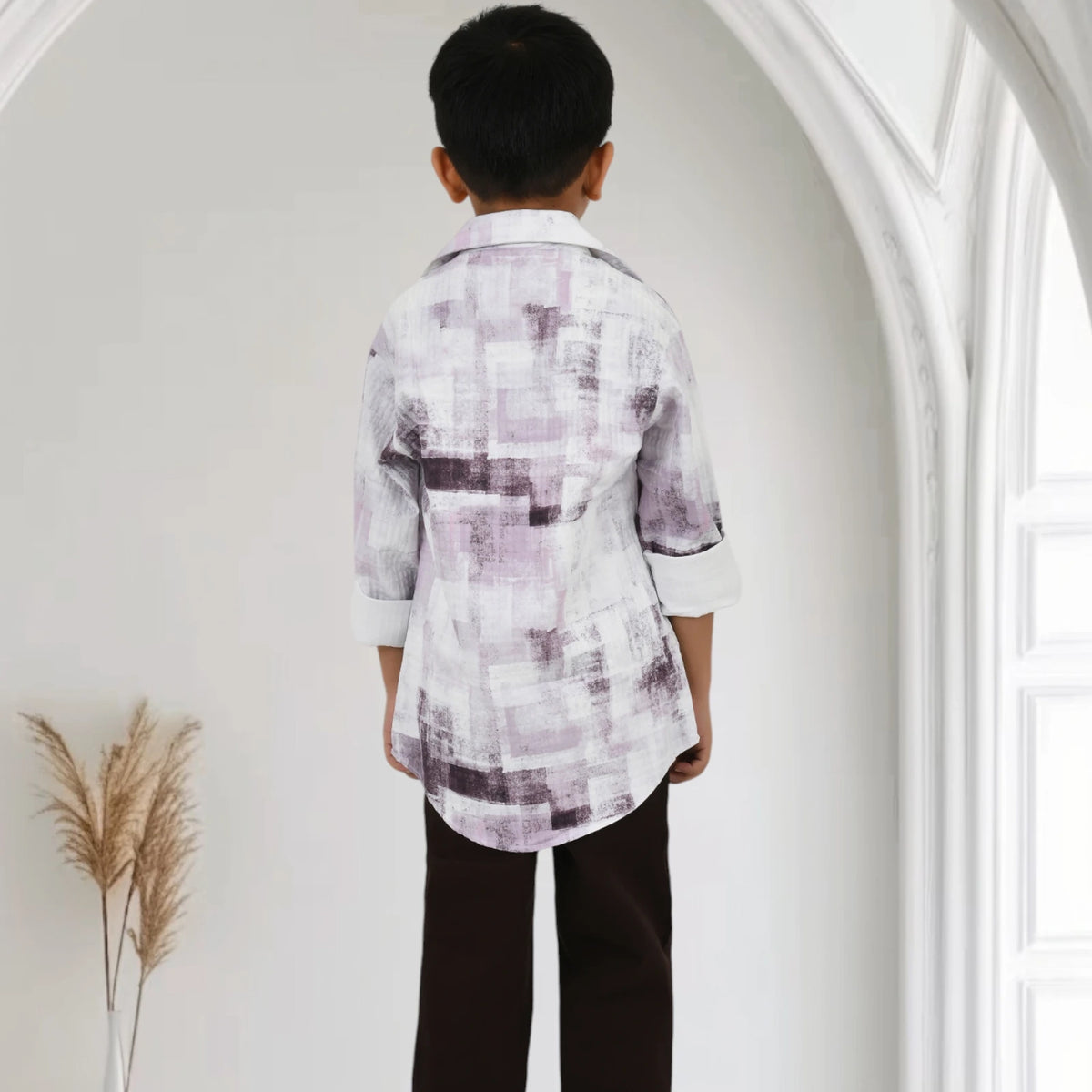 Boys Printed Shirt with Graphic T-Shirt and Casual Pants Set - image 13