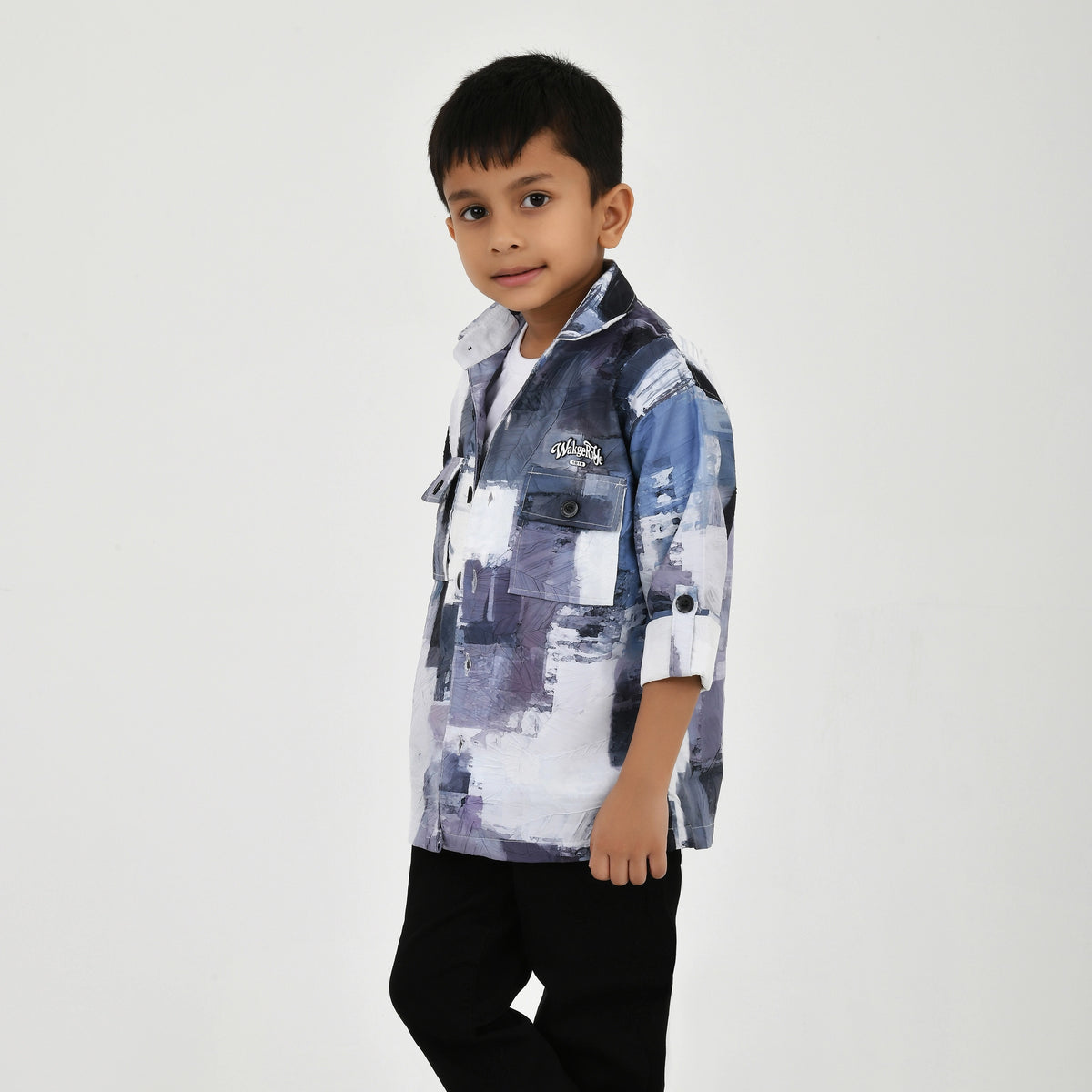 Kids Outfit Combo – 3 Piece Shirt, T-Shirt & Pants Set - image 3
