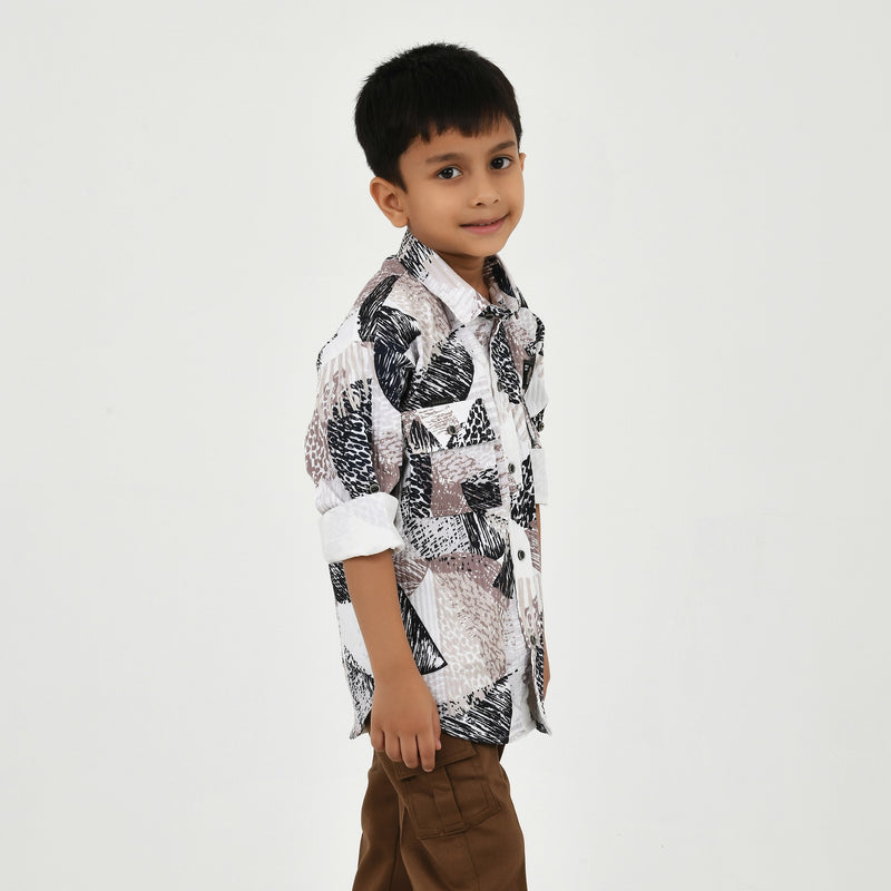 Smart Casual Boys Set – Shirt & Pants (2 Piece)