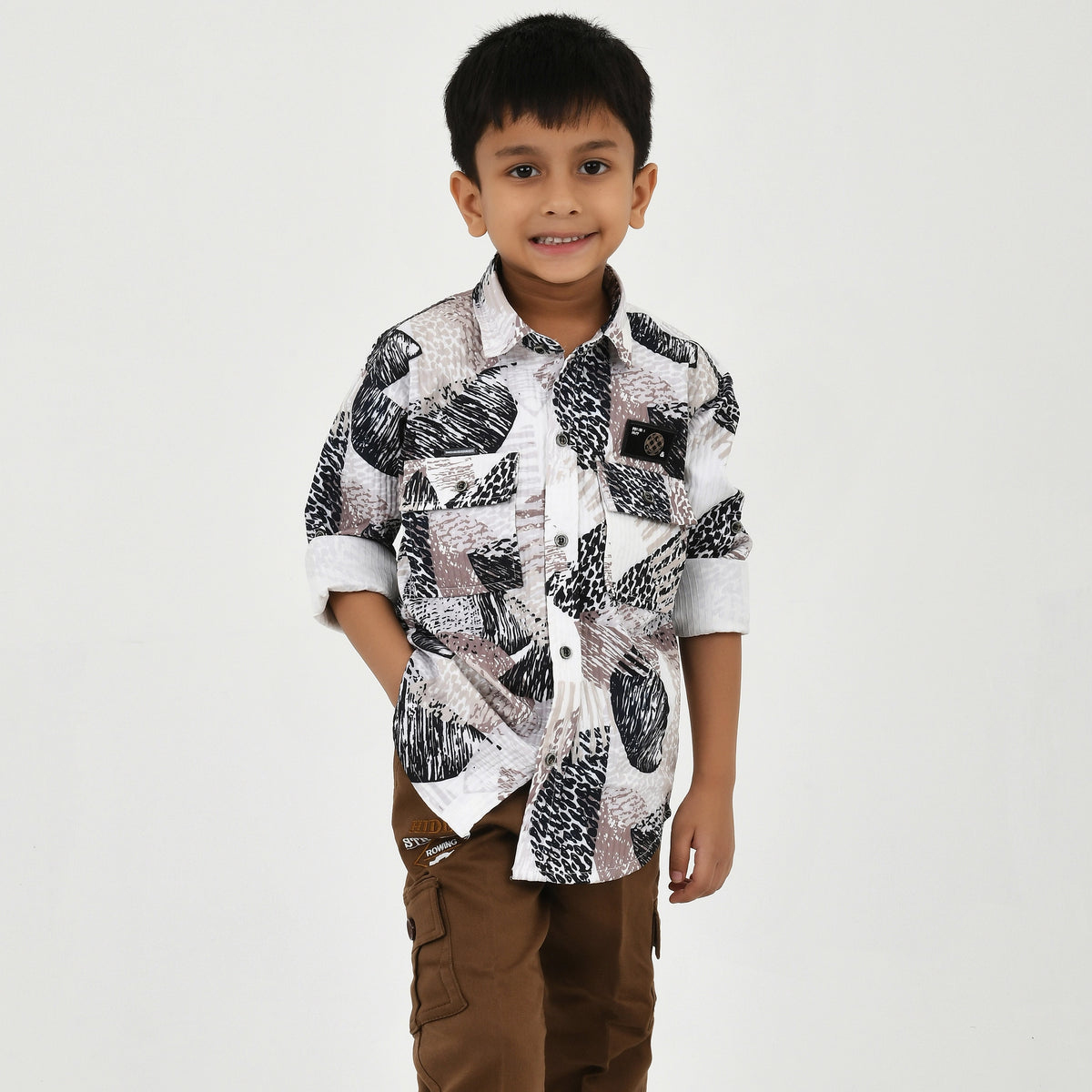 Smart Casual Boys Set – Shirt & Pants (2 Piece) - image 4