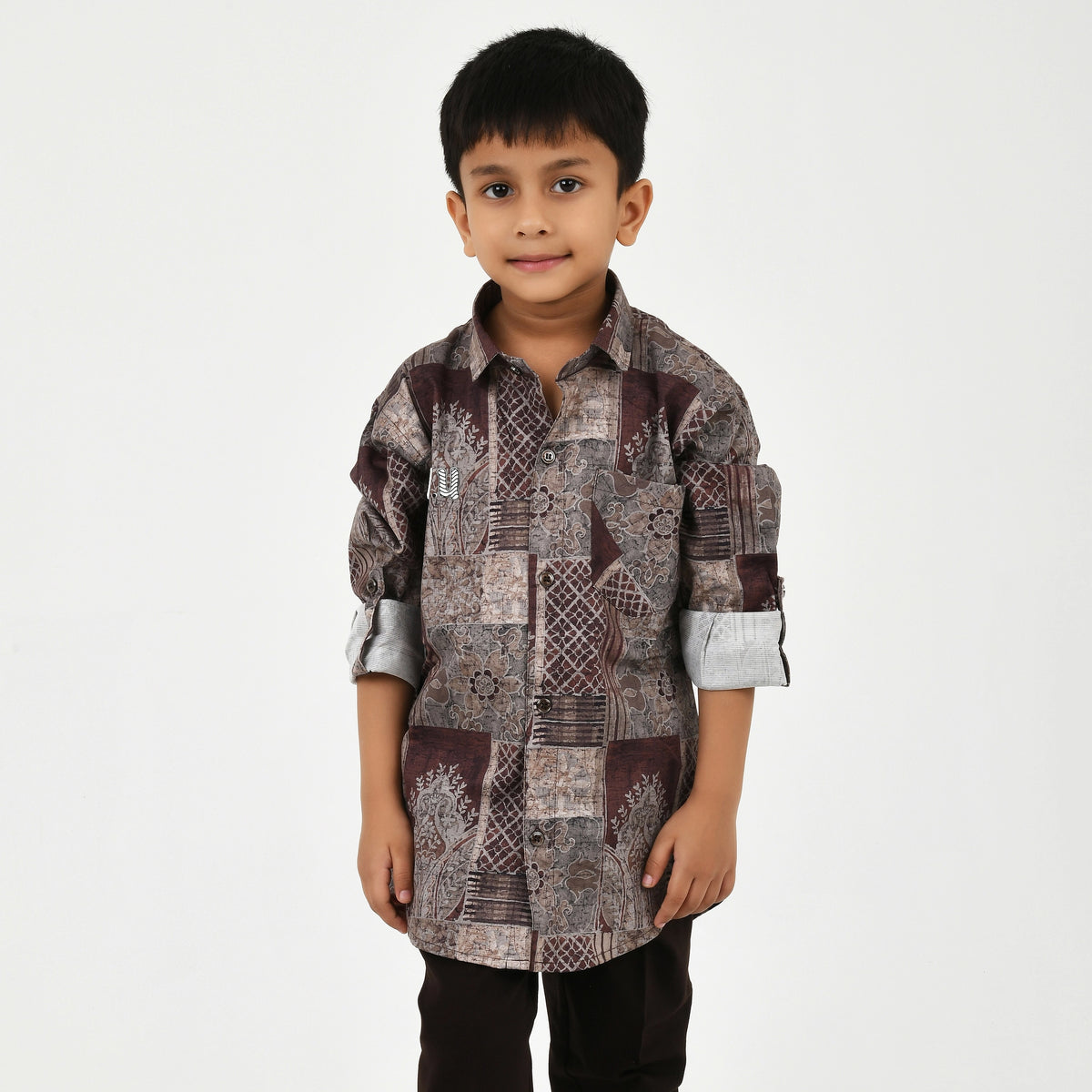 Boys' Elegant Fancy Shirt, Trousers & Belt Outfit - image 6