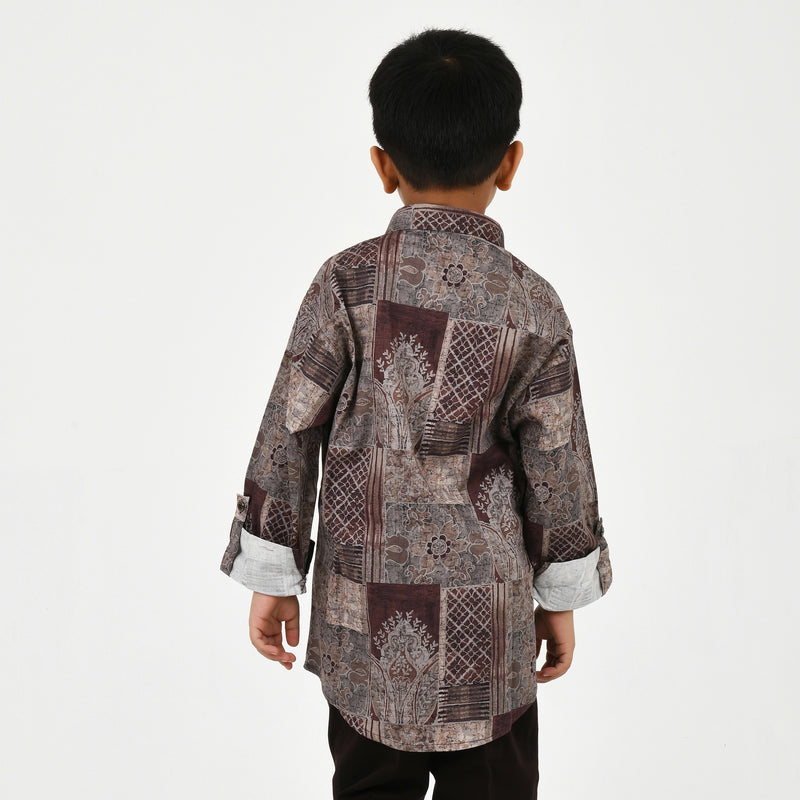Boys' Elegant Fancy Shirt, Trousers & Belt Outfit