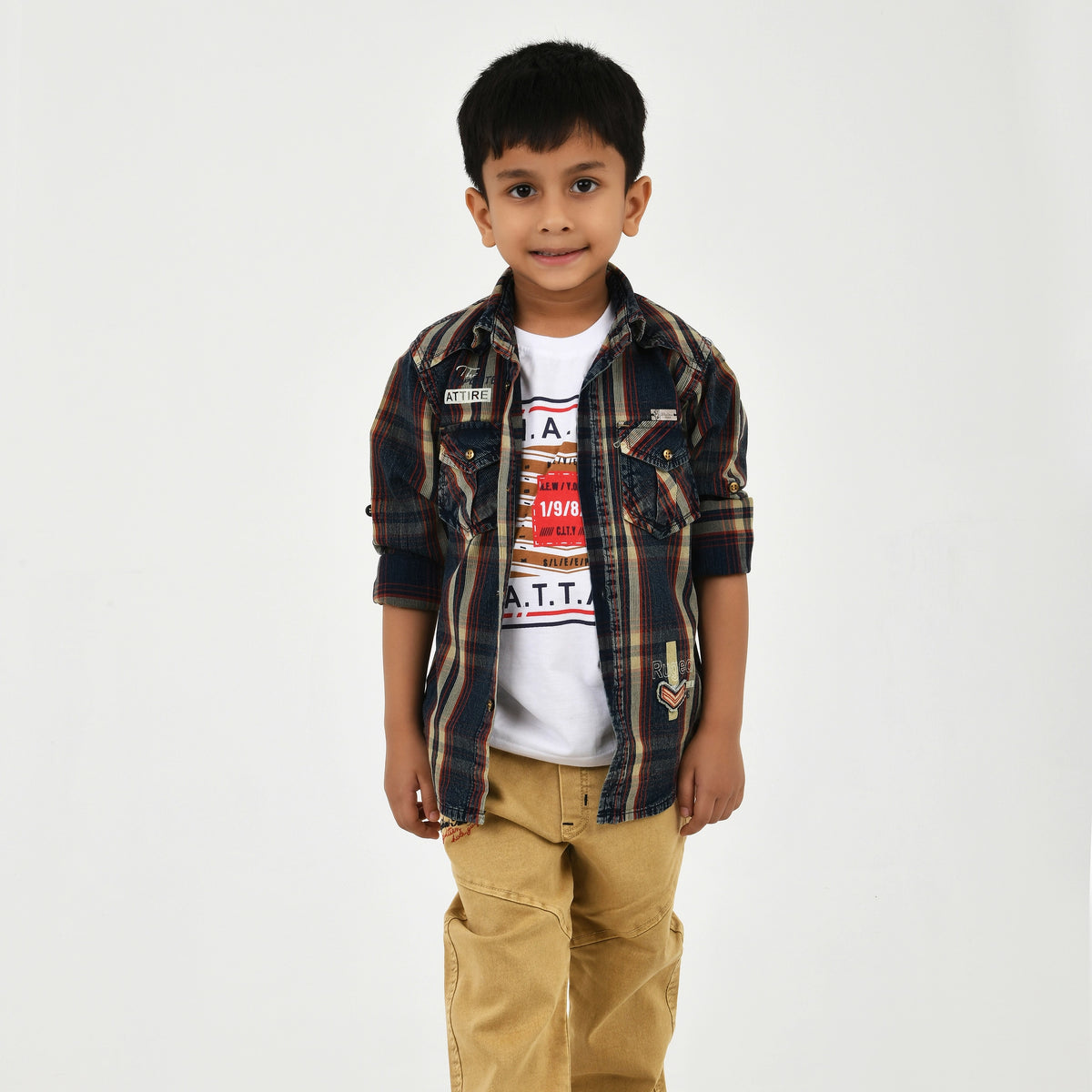 Complete Boys Dress Set – Shirt, T-Shirt & Trouser (3 in 1) - image 7