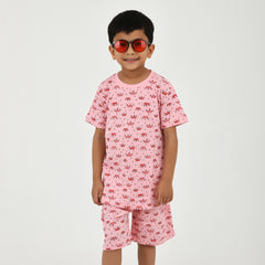 Boys Summer Essential – Bright Printed Tee & Shorts Set