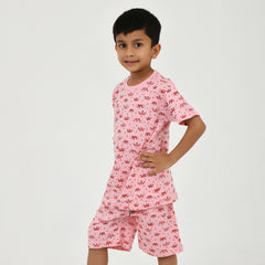 Boys Summer Essential – Bright Printed Tee & Shorts Set