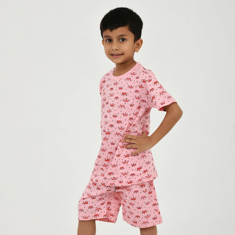 Boys Summer Essential – Bright Printed Tee & Shorts Set