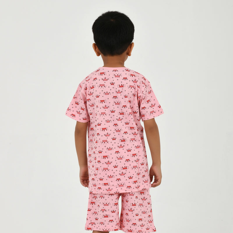 Boys Summer Essential – Bright Printed Tee & Shorts Set